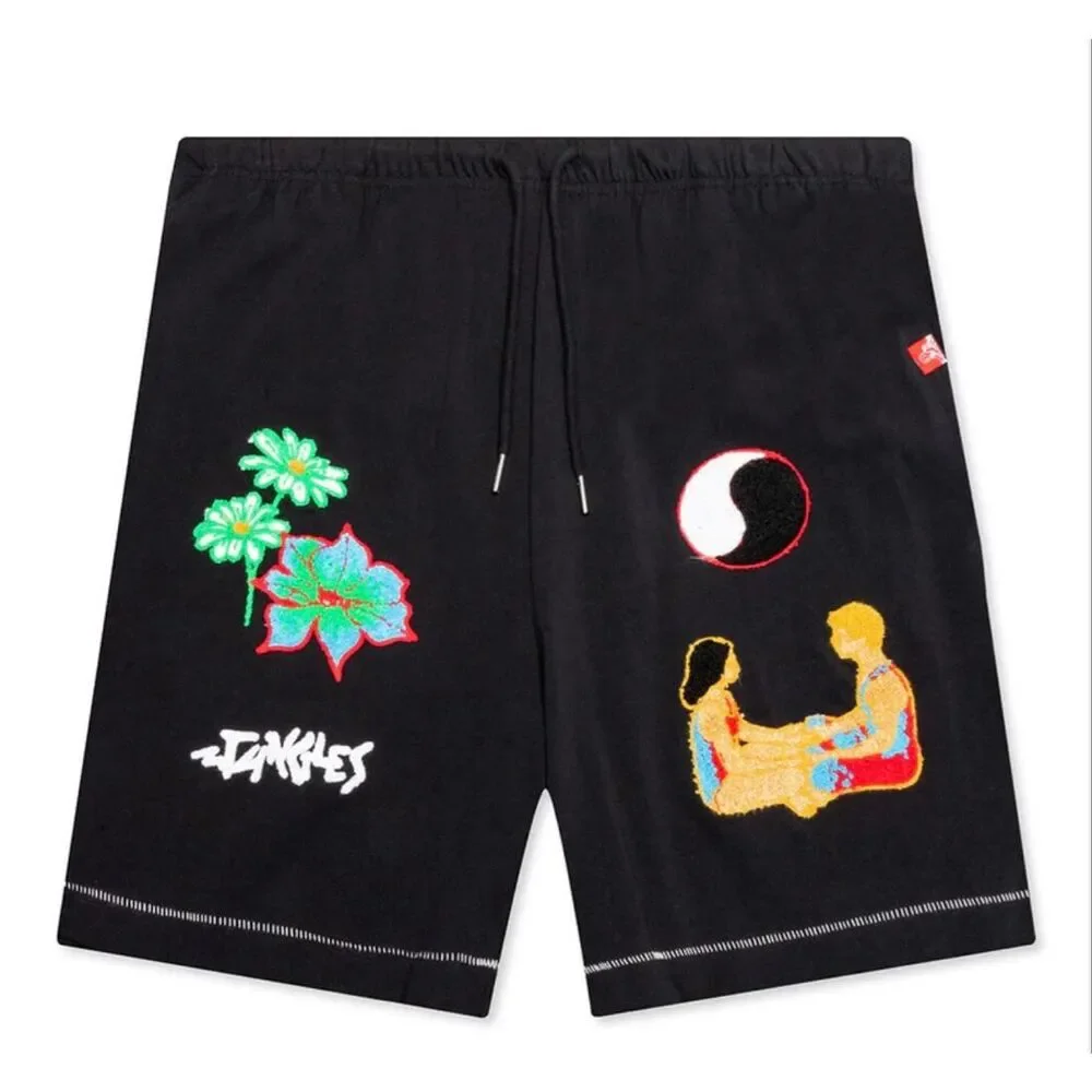 JUNGLES JUNGLES GROWTH CONNECTION CHANGE SHORTS in BLACK NWT Medium
